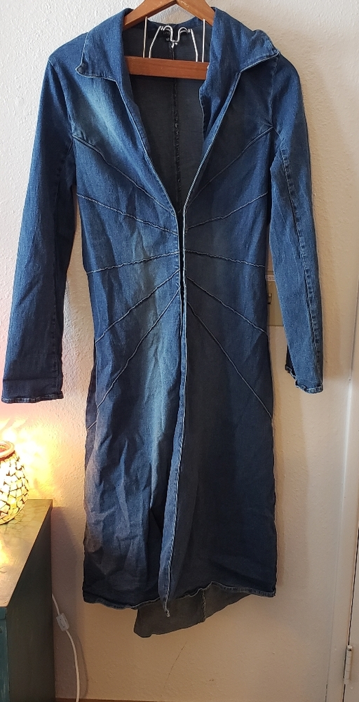 Vintage Long Jean Jacket